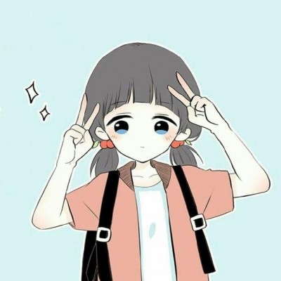 qq閨蜜黑白頭像動漫1